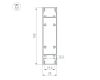 Алюминиевый профиль Arlight SL-Line-25100-Dual-2500 Black 033735