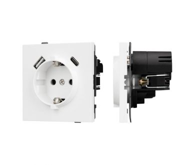 Купить Механизм розетки с USB зарядкой Arlight SCT-TENDO-MUAC-PL-WH (230V, 16A) 054086 Механизм розетки с USB зарядкой Arlight SCT-TENDO-MUAC-PL-WH (230V, 16A) 054086