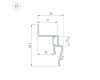 Профиль Arlight STRETCH-SHADOW-2000 WHITE (A2-CONTOUR-PRO) 042559