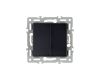 Механизм выключателя двухклавишный непроходной Arlight SWT-MK02-PL-BK (250V, 16A) 043725