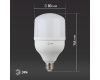 Лампа светодиодная Эра E27 20W 2700K LED POWER T80-20W-2700-E27 Б0027000