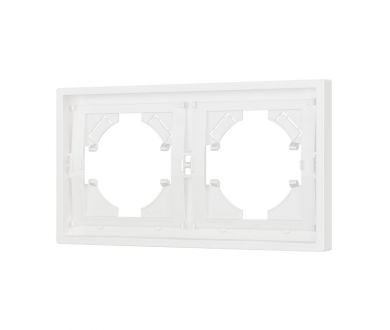 Купить Рамка пластиковая на 2 поста Arlight FRM-TENDO-SFPL-2-WH 054649 Рамка пластиковая на 2 поста Arlight FRM-TENDO-SFPL-2-WH 054649