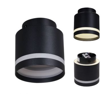 Купить Накладной светильник Reluce 53001-9.5-001IL GX53+LED3W BK Накладной светильник Reluce 53001-9.5-001IL GX53+LED3W BK