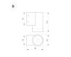 Уличный настенный светильник Arlight LGD-RAY-WALL-R65-12W Warm3000 (GR, 6 deg, 230V) (IP65 Металл) 049984(1)