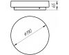 Накладной светильник Arte Lamp Aqva-tablet Led A6812PL-1WH