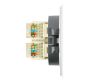 Розетка компьютерная 2-местная RJ-45 (механизм) Stekker Мия RST00-3111-01 50437