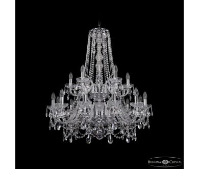 Купить Подвесная люстра Bohemia Ivele Crystal 1411/12+6/300/h-93/2d Ni Подвесная люстра Bohemia Ivele Crystal 1411/12+6/300/h-93/2d Ni