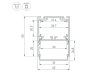 Алюминиевый профиль Arlight SL-LINE-4050-3L-2000 ANOD 044666