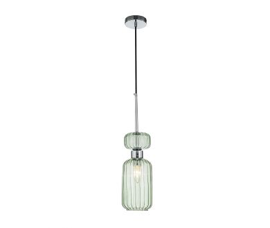 Купить Подвесной светильник Escada Gloss 1141/1S Chrome/Green Подвесной светильник Escada Gloss 1141/1S Chrome/Green
