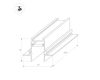 Шинопровод встраиваемый Arlight Mag-Track-2538-FDW-2000 033460