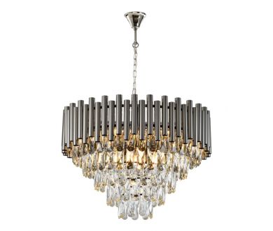 Купить Подвесная люстра iLamp Savage P9510-8 Nickel Подвесная люстра iLamp Savage P9510-8 Nickel
