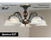 Потолочная люстра Reccagni Angelo PL 2701/5