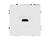 Механизм HDMI розетки Arlight SCT-NOBE-MHD1-SFPL-WH (Белый кварц) 061846