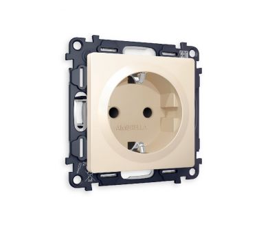 Купить Комплект механизма розетки с/з на винтовых зажимах Ambrella Volt Alfa MA326010 Комплект механизма розетки с/з на винтовых зажимах Ambrella Volt Alfa MA326010