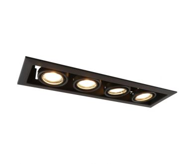 Купить Встраиваемый светильник Arte Lamp Cardani Piccolo A5941PL-4BK Встраиваемый светильник Arte Lamp Cardani Piccolo A5941PL-4BK