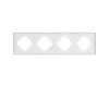 Рамка пластиковая на 4 поста Arlight FRM-TENDO-PL-4-WH 053847