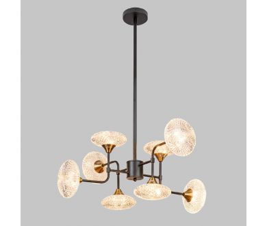 Купить Люстра на штанге IMEX MD.1232-8-P-BK+AGD Люстра на штанге IMEX MD.1232-8-P-BK+AGD