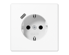 Розетка 2K+З USB Typ C Jung LS1520-18CWW