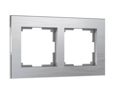 Купить Рамка на 2 поста Werkel Aluminium алюминий W0021706 4690389158032 Рамка на 2 поста Werkel Aluminium алюминий W0021706 4690389158032