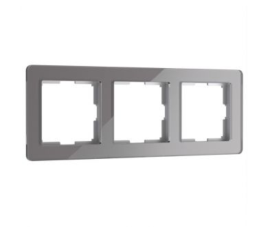 Купить Рамка на 3 поста Werkel Acrylic графит 4690389184895 W0032704 Рамка на 3 поста Werkel Acrylic графит 4690389184895 W0032704