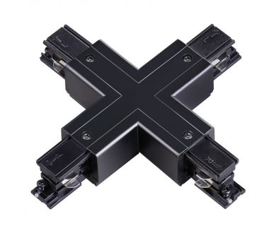 Купить Коннектор X-образный Novotech track black 3phase 135053 Коннектор X-образный Novotech track black 3phase 135053