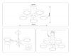 Люстра на штанге Ambrella Light Comfort LineTech FL4828