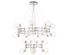 Подвесная люстра Crystal Lux LUXURY SP16+8 CHROME