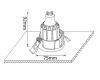Встраиваемый светильник Crystal Lux CLT 004С1 BL