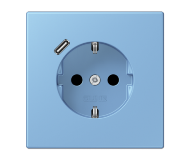 Купить Розетка 2K+З USB Typ C Jung LC1520-18C256 Розетка 2K+З USB Typ C Jung LC1520-18C256