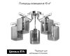 Потолочная люстра De Markt City Олимпия 106010105