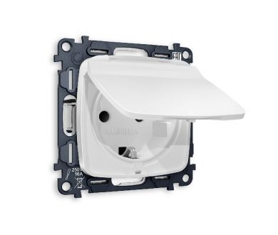 Купить Комплект механизма розетки с/з со шторками и крышкой Ambrella Volt Omega MO128010 Комплект механизма розетки с/з со шторками и крышкой Ambrella Volt Omega MO128010