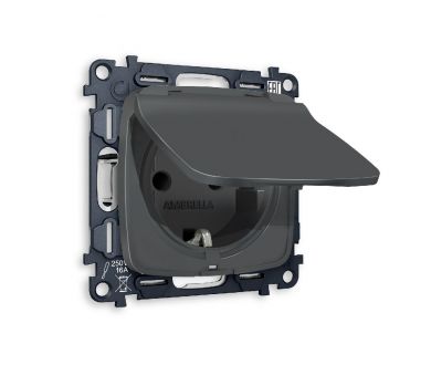 Купить Комплект механизма розетки с/з со шторками и крышкой Ambrella Volt Omega MO908010 Комплект механизма розетки с/з со шторками и крышкой Ambrella Volt Omega MO908010