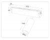 Трековый магнитный светильник Ambrella Light Magnetic 220V GL1233