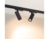 Трековый трехфазный светильник Arlight LGD-ARTEMIS-TRACK-4TR-R55-12W Warm3000 (BK, 8-80 deg, 230V, DALI) 057690