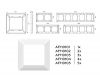 Рамка трехместная Ambrella Volt Line AF110103