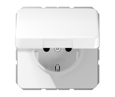 Купить Розетка штепсельная Schuko Jung CD1520BFKIKLWW Розетка штепсельная Schuko Jung CD1520BFKIKLWW
