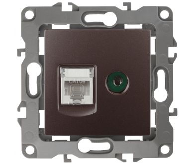 Купить Розетка комбинированная RJ45+TV Эра 12-3110-13 Б0027448 Розетка комбинированная RJ45+TV Эра 12-3110-13 Б0027448