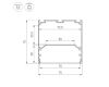 Алюминиевый профиль Arlight LINE-S-7575-2000 BLACK 041855