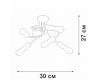 Потолочная люстра Vitaluce V3928-1/6PL