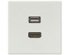 Розетка HDMI/USB Jung MALS1163LG