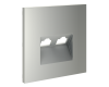 Накладка для розетки компьютерной двойной RJ45+RJ45 кат.6 Voltum S70 (сталь) VLS001405