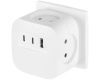 Разветвитель электрический ЭРА SP-4-3USBAC-W на 4 розетки + 3 USB A+C со шторками 10А белый Б0069083