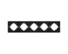 Рамка пластиковая на 5 постов Arlight FRM-TENDO-SFPL-5-BK 054657