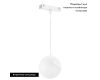 Трековый магнитный светильник Arlight MAG-VIBE-EMISFERO-HANG-R100-6W Warm3000 (WH, 130 deg, 48V) 044456
