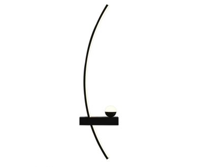 Купить Настенный светильник Escada Ray 10220/2LED Black L Настенный светильник Escada Ray 10220/2LED Black L