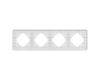 Рамка на 4 поста алюминиевая Arlight FRM-AKIRY-SFAL-4-SR 049743