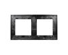 Рамка двухместная Arlight FRM-GLARE-GS-2-BK 043797