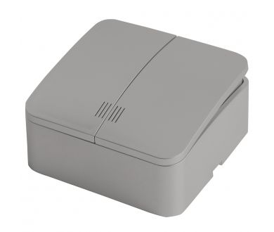 Купить Выключатель двухклавишный с индикатором Stekker София 49298 MSW10-21-03 Выключатель двухклавишный с индикатором Stekker София 49298 MSW10-21-03