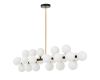 Люстра на штанге Lumina Deco Marsiada LDP 6033-24 BK+GD