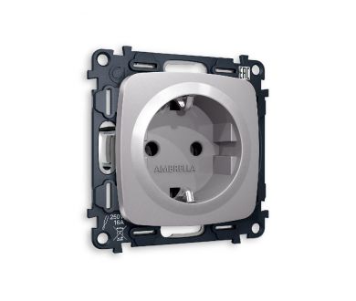 Купить Комплект механизма розетки с/з на винтовых зажимах Ambrella Volt Omega MO506010 Комплект механизма розетки с/з на винтовых зажимах Ambrella Volt Omega MO506010